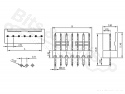 Header for PCB 4 pins